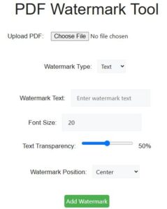 Add watermark to pdf