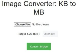 Convert Image Size KB To MB