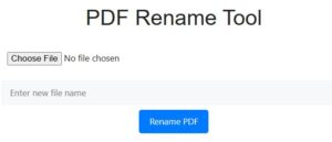 PDF rename tool online