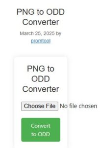 PNG to ODD Converter