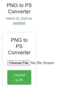 PNG to PS Converter