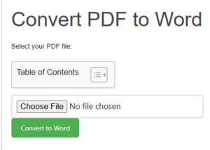 Pdf to word converter online