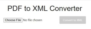 pdf to xml converter online